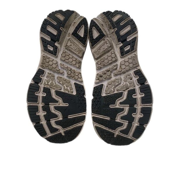 HOKA ONE ONE M Bondi 5 Gray Blue Gold Running Shoes Size 11 1014757 CGMN - Picture 6 of 10